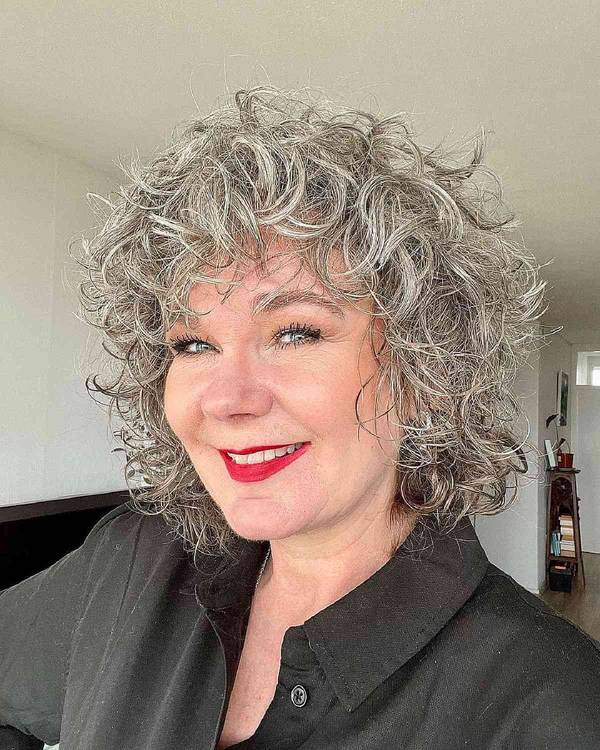 Short Curly Shaggy Hairstyles