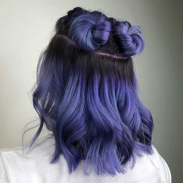 Purple Ombre On Short Hair