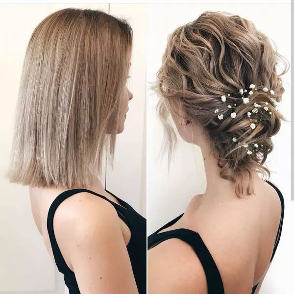 Short Curly Hair Updos