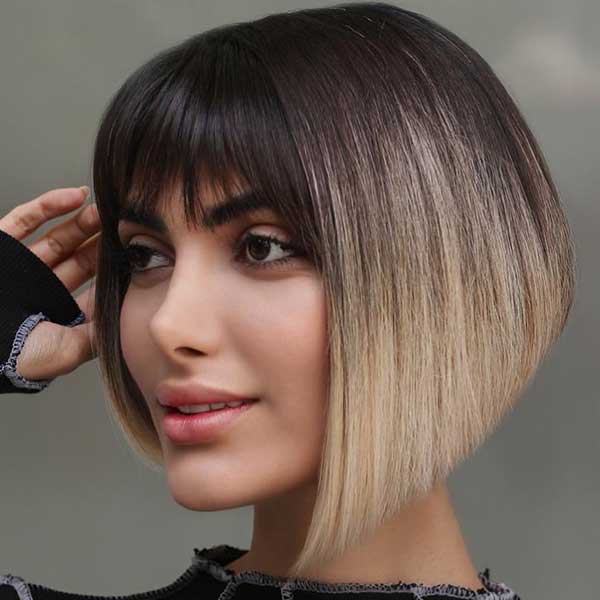Inverted Bob With Bangs