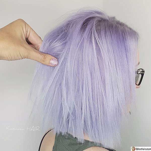 Pastel Lavender Short Hair