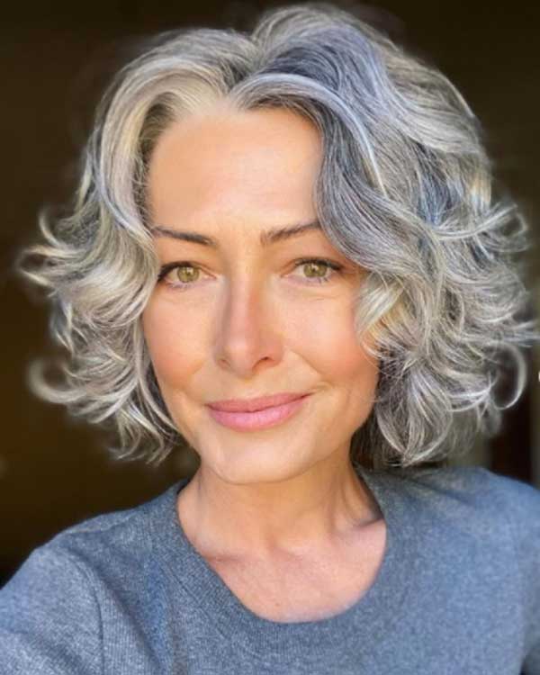 Short Hairstyles For Curly Hair Over 50