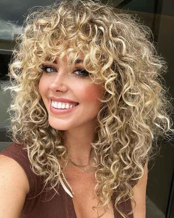 Medium Curly Layered Hairstyles