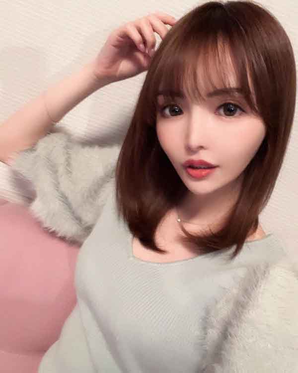 Korean Shoulder Length Hair With Bangs