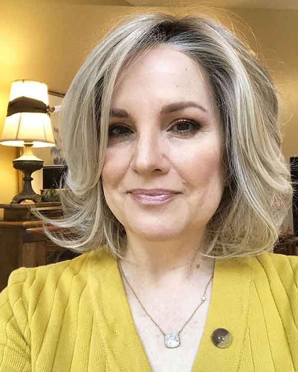 Medium Layered Bob Hairstyles For Over 60