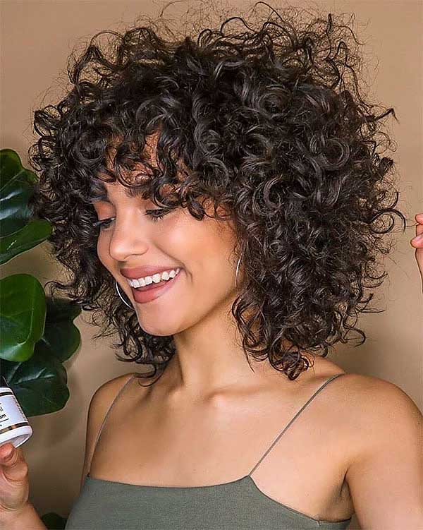 Layered Bob For Thick Curly Hair