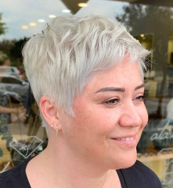 Pixie Cut For Round Chubby Face