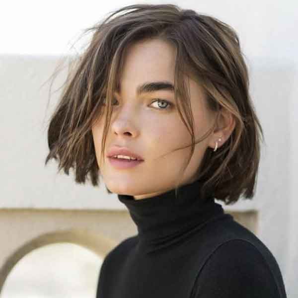 Brown Bob With Blonde Highlights