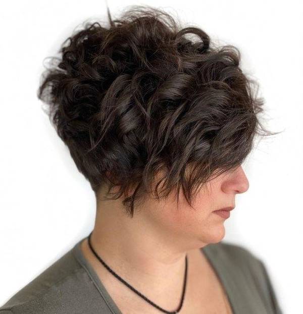 Pixie Cut For Round Chubby Face Curly Hair