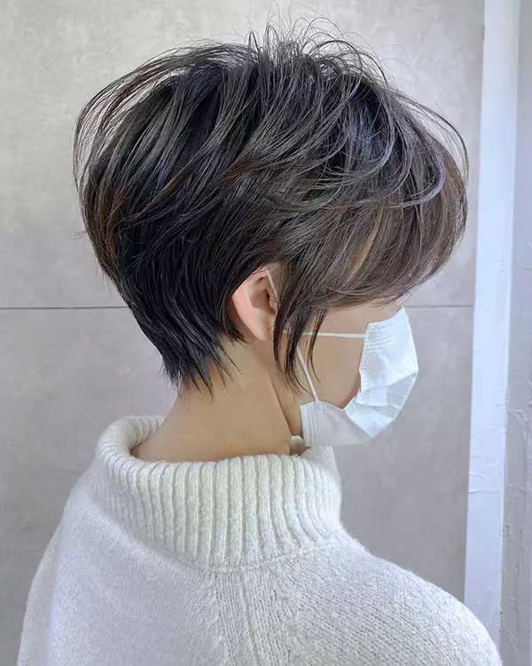 Long Layered Pixie Cut For Fine Hair