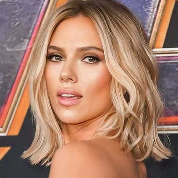 Scarlett Johansson Short Blonde Hair