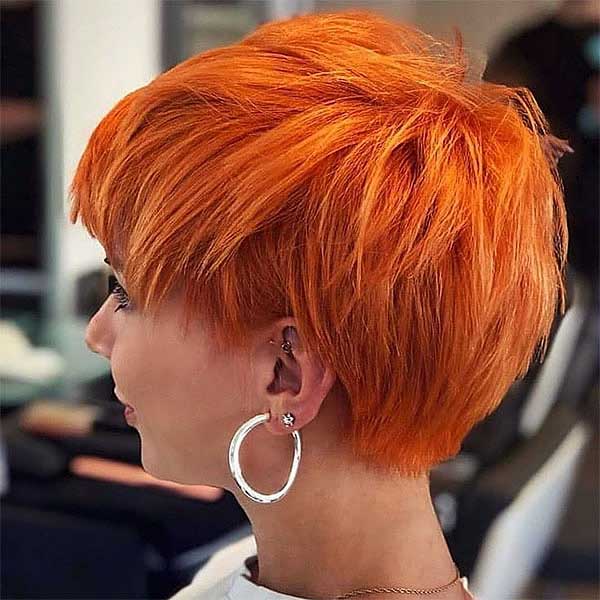 Messy Red Pixie Cut