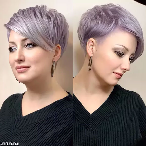 Lavender Short Purple Hair