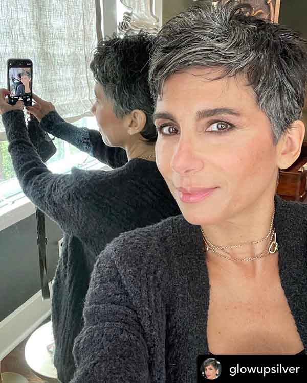 Very Short Pixie Haircuts For Grey Hair