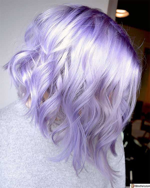 Short Lavender Hair 2023
