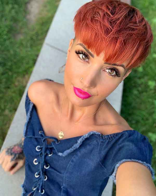 Red Pixie Hairstyles
