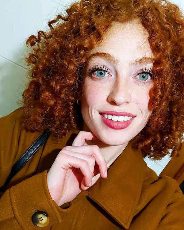 Red Short Natural Curly Hair
