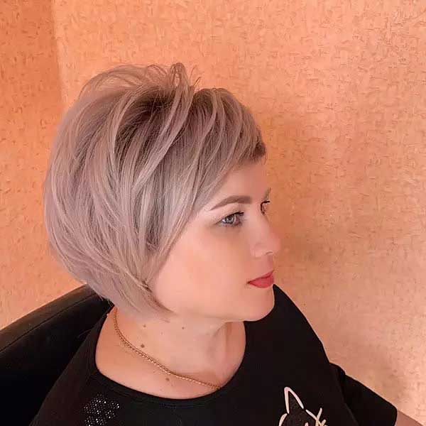 Short Pixie Bob With Bangs