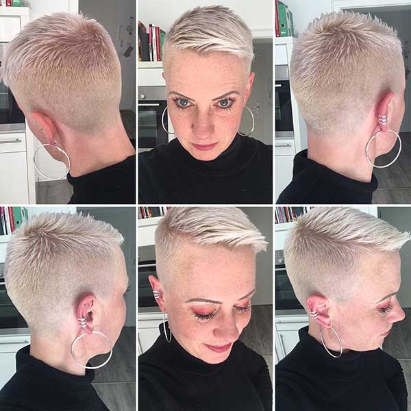 Very Short Pixie Haircuts Front And Back View