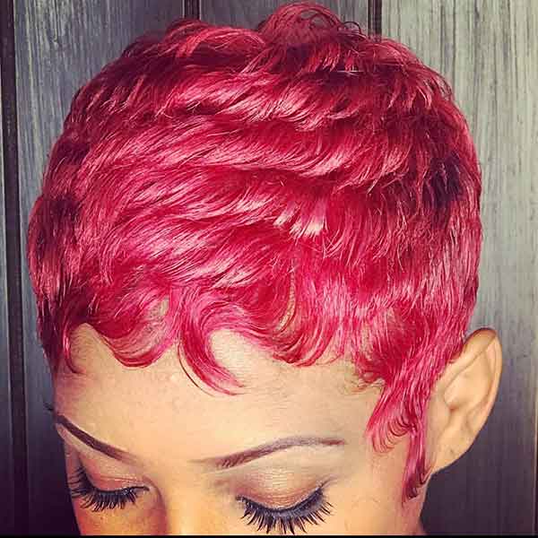 Natural Red Pixie Cut