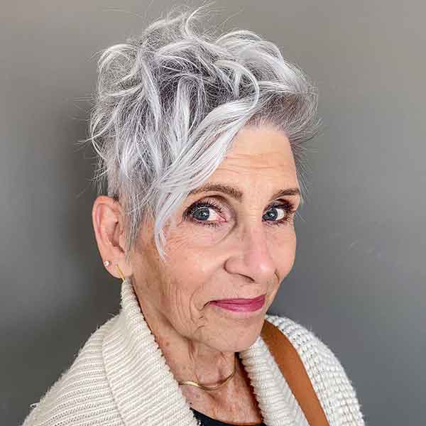 Pixie Cuts For Grey Hair Over 60