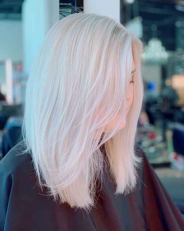 Platinum Blonde Short Hair