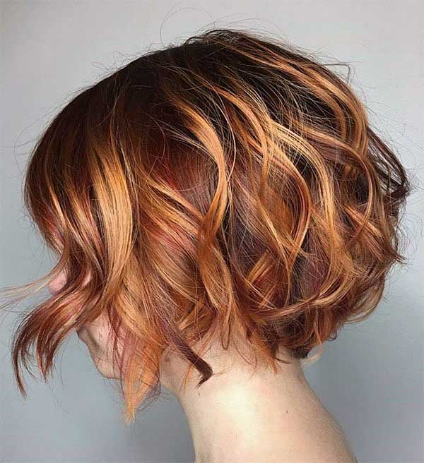 Short Hair With Red Highlights